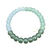 New imitation jade bracelet with a gradient color of Hetian jade, fashionable and personalized for men and women, as a small gift for live-streaming cultural play Item Picture